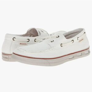 Columbia Vulc N Vent Boater Topsider Lace Shoes Seaside White Men's Size 14